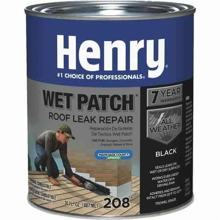 Corrugated Roof - Henry Wet Patch Roof Cement and Patching Sealant