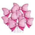 thumbnail image 2 of 6Pcs Pink Bow Balloons Bow Tie Pink Balloon Big Bow Balloon Wedding Bride Shower Girls Gift Balloon Decoration Supplies (Pink,80x48cm), 2 of 7