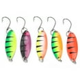 thumbnail image 1 of Fishing Spoon Bait, Lifelike 5pcs Metal Hard Lures Colorful  for Night Fishing, 1 of 8