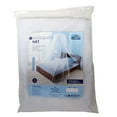 thumbnail image 3 of Just Relax Solid Polyester Eco-Friendly Asymmetrical Bed Canopy, Queen King, White, 3 of 5