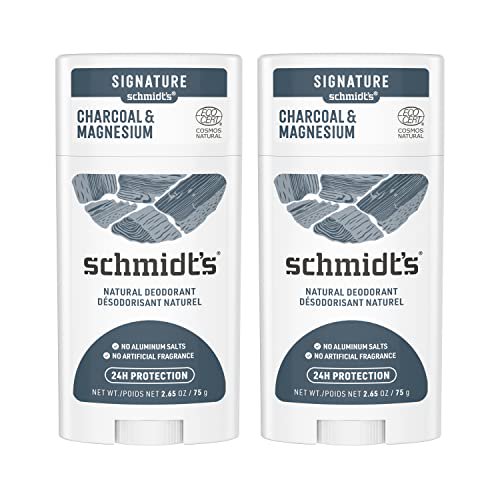 Schmidt's Aluminum Free Natural Deodorant for Women and Men, Charcoal