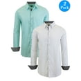 thumbnail image 3 of Men's Long Sleeve Stretch Cotton Dress Shirts (2-Pack), 3 of 12