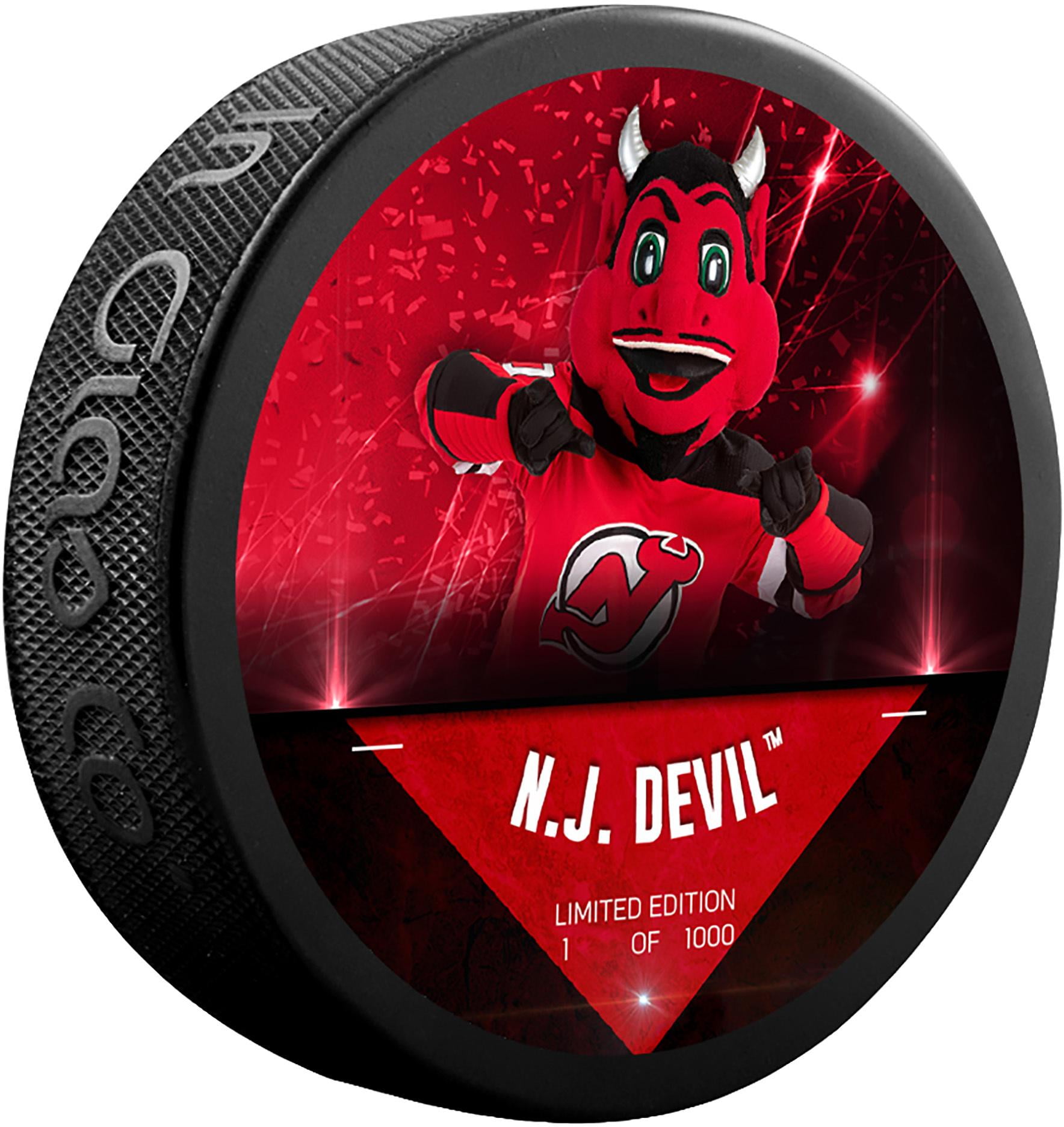 NJ Devils New Jersey Devils Unsigned Fanatics Exclusive Mascot Hockey Puck - Limited Edition of 1000