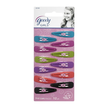 GOODY - Bright Snap Clips - 12 Clips