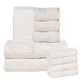thumbnail image 2 of Superior Aria Turkish Cotton 10-Piece Towel Set, Ultra Soft Heavyweight Towels, Ivory, 2 of 6