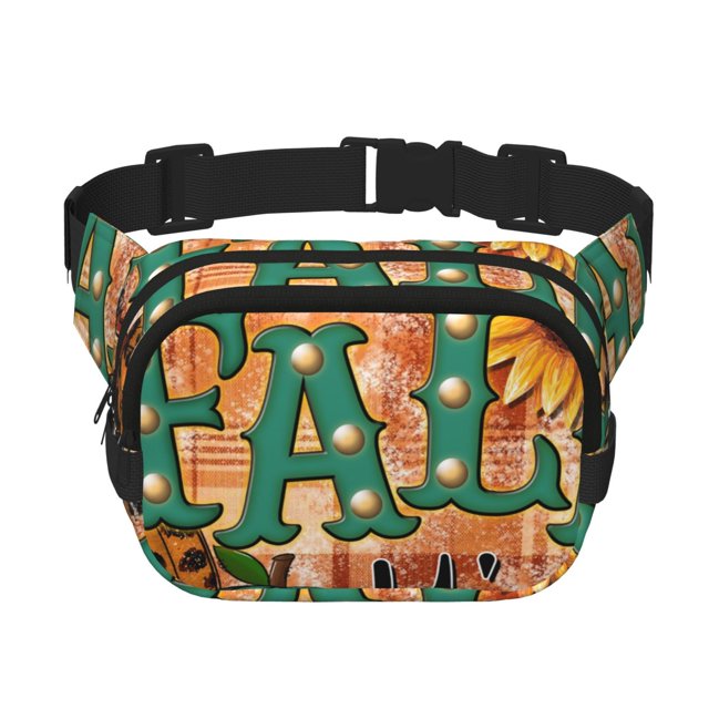 Easygdp Happy Fall Y'All Fanny Packs para Mujeres y Hombres, Bolsa de Cinturón, Bolsos de Cruz para Trabajo/Correr/Senderismo