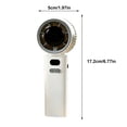 thumbnail image 3 of Ventilador de mano silencioso recargable por USB con clip – Mini ventilador portátil silencioso para niños y estudiantes, ventilador de escritorio con clip ajustable para uso escolar, al aire, 3 of 6