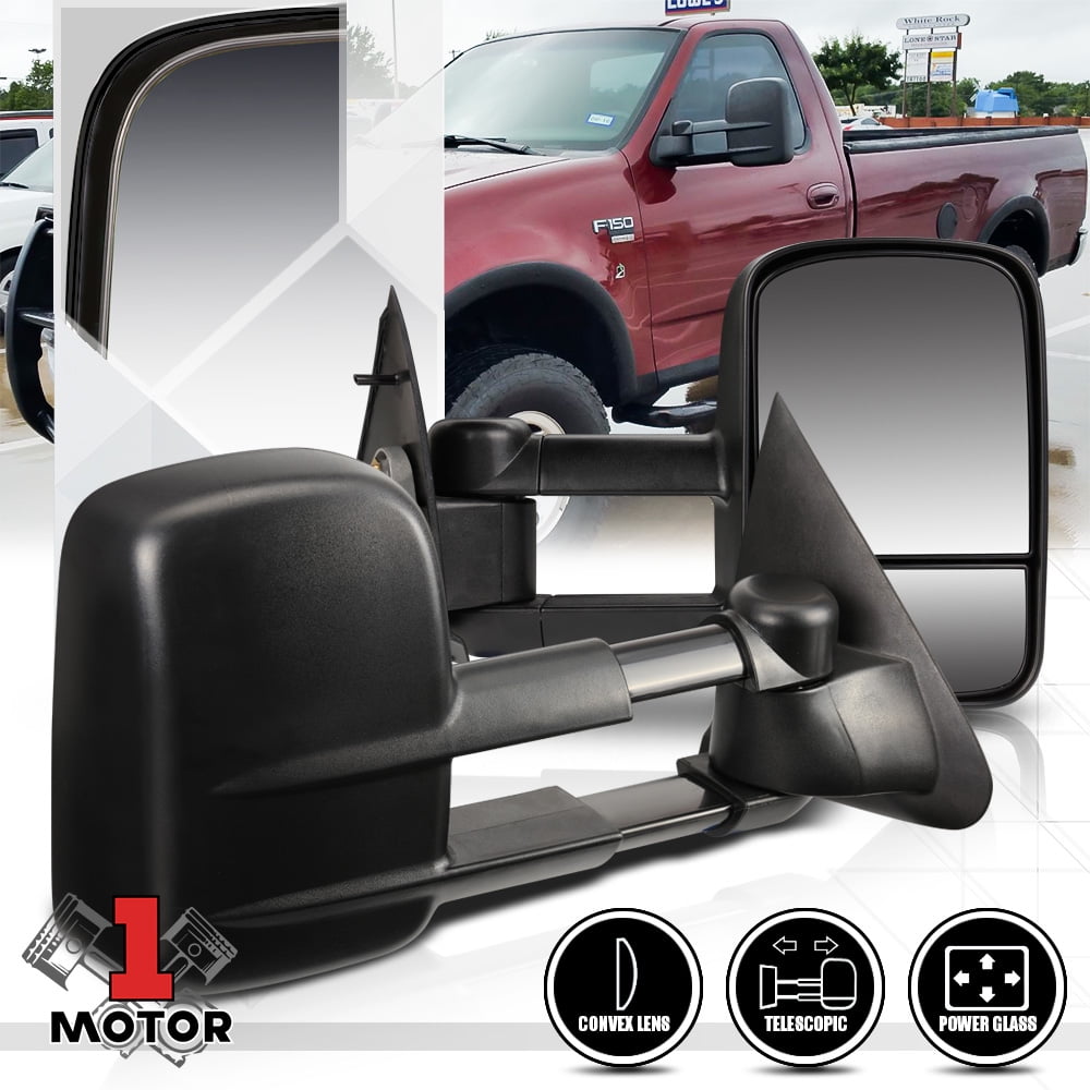 For 97-04 Ford F150//250 Side View Towing Tow Mirrors Power Non-Heated Pair Set