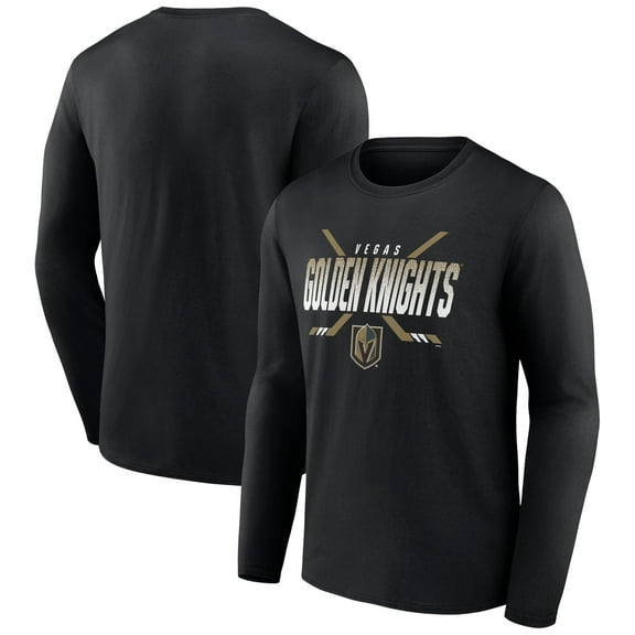 Men's Black Vegas Golden Knights Team Covert Long Sleeve T-Shirt