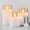 White, variant on Green Flameless Flickering LED Candles 3-Pack for Home Party Wedding Festival Decor