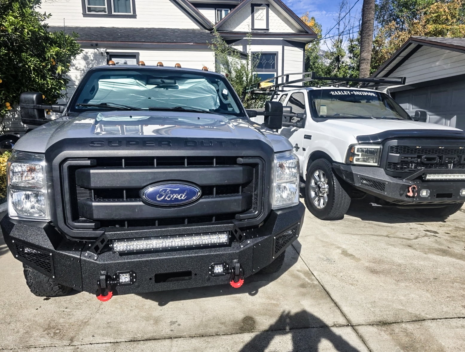 Vijay Steel Front and  Rear Bumpers for 2011-2012-2013-2014-2015-2016 Ford F250/F350/F450 Super Duty