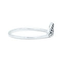 thumbnail image 2 of Dainty Tiny Semicircle Sunset Scenery Carved Finish Ring Band 925 Sterling Silver Size 7, 2 of 5