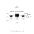 thumbnail image 2 of Capital Lighting 146831BN-532 Mason 3 Light 21" Wide Bathroom Vanity Light - Nickel, 2 of 7