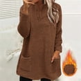 thumbnail image 2 of Bovemsi Womens Sweatshirts Long Sleeve V Neck Pullover With Functional Pockets For Casual Warm Comfort Daily Fall Fashion Outfits 2025 Clothes, 2 of 4