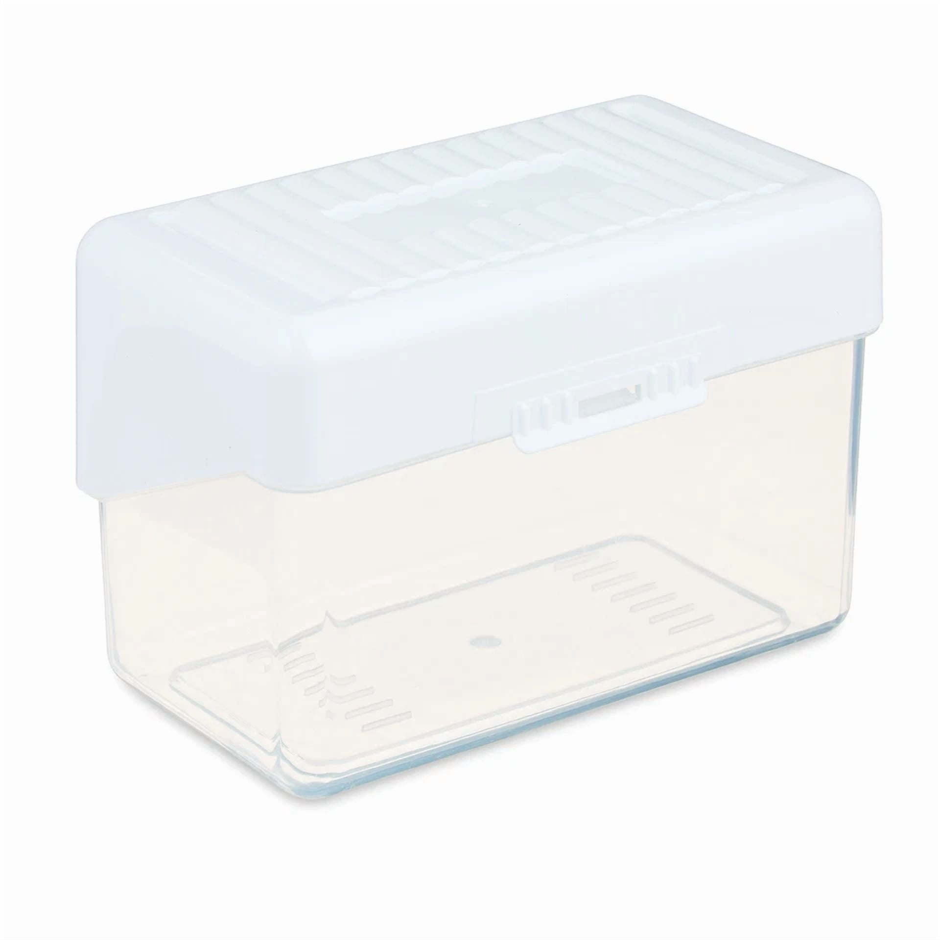 (3 Pack) Index Card Box, 3" X 5", White, Desktop Organizers