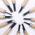 thumbnail image 2 of Wood Carving Knife Set, 12 Pcs Carving Tools for DIY Sculpture Beginners, 2 of 6