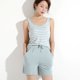 thumbnail image 2 of Conjunto de ropa de dormir de estilos de verano, nuevos pantalones cortos sin mangas, conjunto de pijama Sexy, ropa bonita para el hogar para mujer, pijamas a rayas con almohadilla para el pecho, 2 of 4