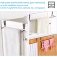 thumbnail image 3 of Tatum88 Hanging Kitchen Towel Rack - 23cm Long Stainless Steel - No Drilling Towel Rack as Door Towel Rack with Bar, 3 of 5