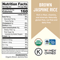 thumbnail image 3 of Rice, Jasmine Brown,  40LB Emergency Bucket, USDA Certified Organic & GMO Free, Sustainable Farming Practices-Mountain High Organics, 3 of 7