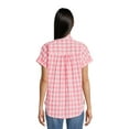 thumbnail image 5 of Time and Tru Women's Roll Cuff Button-Down Shirt, 5 of 6