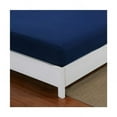 thumbnail image 2 of Fitted Sheet 160x200cm With Bonnet 30cm Navy Blue Microfiber, 2 of 5