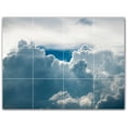 thumbnail image 1 of Picture-Tiles.com: Clouds Ceramic Tile Wall Mural WAL500388-43L. 32"W x 24"H using (12) 8" x 8" Ceramic Tiles-Satin Finish, 1 of 3