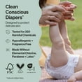 thumbnail image 2 of The Honest Company Clean Conscious Diapers® Up to 100% Leak Protection Designed to Protect Delicate Skin Hypoallergenic + Fragrance Free Rose Blossom + Tutu Cute, Size 1, 78 Count, 2 of 9
