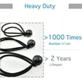 thumbnail image 3 of Ball Bungee Cords Black - Elastic String with Ball Ties for Canopy, Tarp，25-Pack, 3 of 5