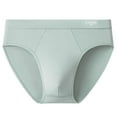 thumbnail image 1 of Briefs for Men, Breathable Polyester Fabric with Spandex Stretch, Seamless Design, Soft Elastic Waistband, Solid Black Color, Size L, 1 of 3