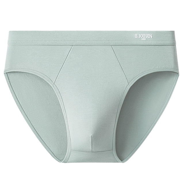 Briefs for Men, Breathable Polyester Fabric with Spandex Stretch, Seamless Design, Soft Elastic Waistband, Solid Black Color, Size L