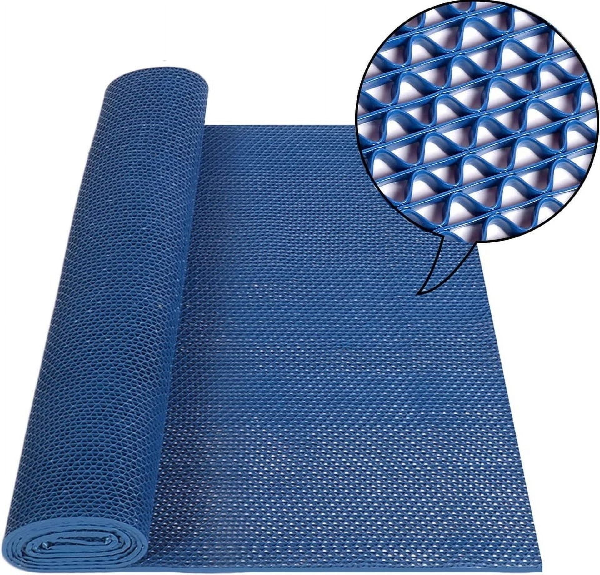 OVYEOFR Pool Deck Drainage Mat – 3 x 10Ft PVC UV-Proof Heavy Duty Outdoor Flooring for Wet Areas, Doubles as Restaurant Floor Mats(Blue)