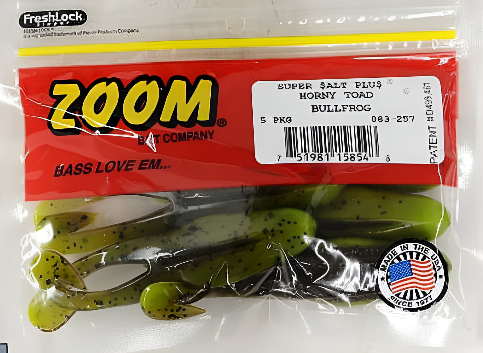 (2 pack) Zoom Horny Toad 4.25'' Bullfrog 5pk