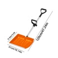 thumbnail image 2 of LEFTHIGH Home Outdoor Heavy Snow Removal Shovel Plastic Wide Blade with Ergonomic D-Handle Aluminum Wear Strip Detachable for Driveways Home and Kitchen, 2 of 4