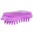 thumbnail image 2 of Cepillo masajeador para el cuero cabelludo, kit de cepillo de champú morado, cerdas de silicona de grado alimenticio que liberan enredos y cuidado finamente limpio para el cuero cabelludo fresco, masajeador del cuero cabelludo para tratar la caspa Sincero Electrónica, 2 of 5