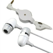 Retractable Headset Hands-free Earphones w Mic Metal Earbuds Headphones Z6P for LG X Charge, G7 ThinQ, G Stylo, Tribute Dynasty, Pad X8.3 X II 8.0 Plus 10.1 F2 8.0 F 8.0, 4 2 V Plus 3 Plus