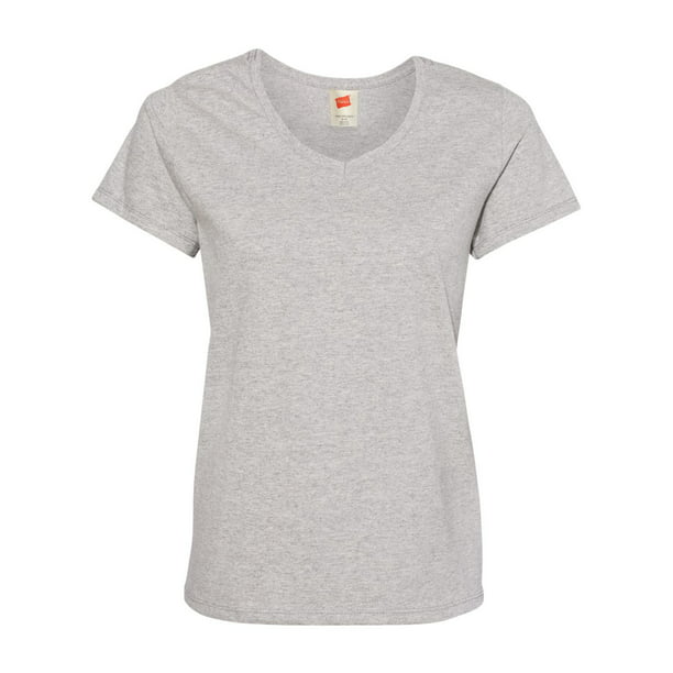 Hanes Essential-T V-Neck Tshirt for Women - Walmart.com