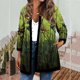 thumbnail image 1 of ICHUANYI Liquidación Chaqueta de Mujer Diario Vacaciones Entrenamiento Cultivo Otoño Invierno Cárdigan Abrigo de Punto Abierto Casual Manga Larga Estampado Floral Top ICHUANYI WER202308256526, 1 of 9