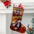 thumbnail image 2 of NEON GENESIS EVANGELION Tema: Calcetines de Navidad, fino lino blanco para colgar en escaleras y chimenea, decoración navideña para el hogar, regalo de Navidad. 45cm × 32cm, 2 of 5