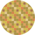 thumbnail image 1 of Ahgly Company Machine Washable Indoor Round Transitional Bright Gold Yellow Area Rugs, 3' Round, 1 of 7