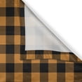 thumbnail image 3 of Ambesonne Plaid Kitchen Curtains, Lumberjack Buffalo Checks Art, 55"x39", Black and Apricot, 3 of 3