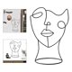 thumbnail image 5 of nórdicas abstractas de rostro , estatuas, pelucas, peluquín, sombreros, estante, Casquette, estante de exhibición para guardarropa, sa El 19x14x27cm perfecl Escultura abstracta, 5 of 8