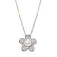 thumbnail image 1 of Designer Jewelry 1123 Pearl Simulated Diamonds Pendant adjustable Chain, 1 of 1
