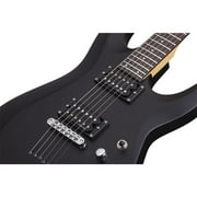 Schecter C-6 Deluxe Series Electric Guitar - Satin Black