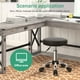 thumbnail image 3 of Silla de salón FURWOO, taburete ajustable con ruedas, color negro, 3 of 7