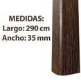 thumbnail image 3 of Esquinero Lambrin Decorativo Estilo Madera Wpc 290 Cm Nogal Ahumado, 3 of 3