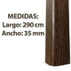 thumbnail image 3 of Esquinero Lambrin Decorativo Estilo Madera Wpc 290 Cm Nogal Ahumado, 3 of 3