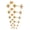 6Pairs - Gold, variant on 20G Stainless Steel Ball Stud Earrings for Men Women Round 3-8mm 6Pairs