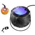 thumbnail image 2 of LITUSI Black Cauldron - Large Witchy Storage Jar Mist Maker Halloween Pumpkin Atomizer Witch Bucket Machine Atomizer Head Mist Maker 12LED, 2 of 6