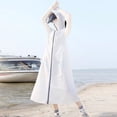 thumbnail image 5 of FLMEI Womens UPF 50+ UV Sun Protection Jacket Ice Silk Sun Shirt Clothing Women's Summer Outdoor Cycling Rash Guard Sunsuits, 5 of 9