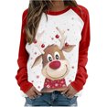 thumbnail image 1 of TRKIYQC Jersey de Navidad para Mujer, Sudadera Casual de Manga Larga con Estampado de Coche de Elk para Otoño Invierno TRKIYQC  moda, 1 of 6